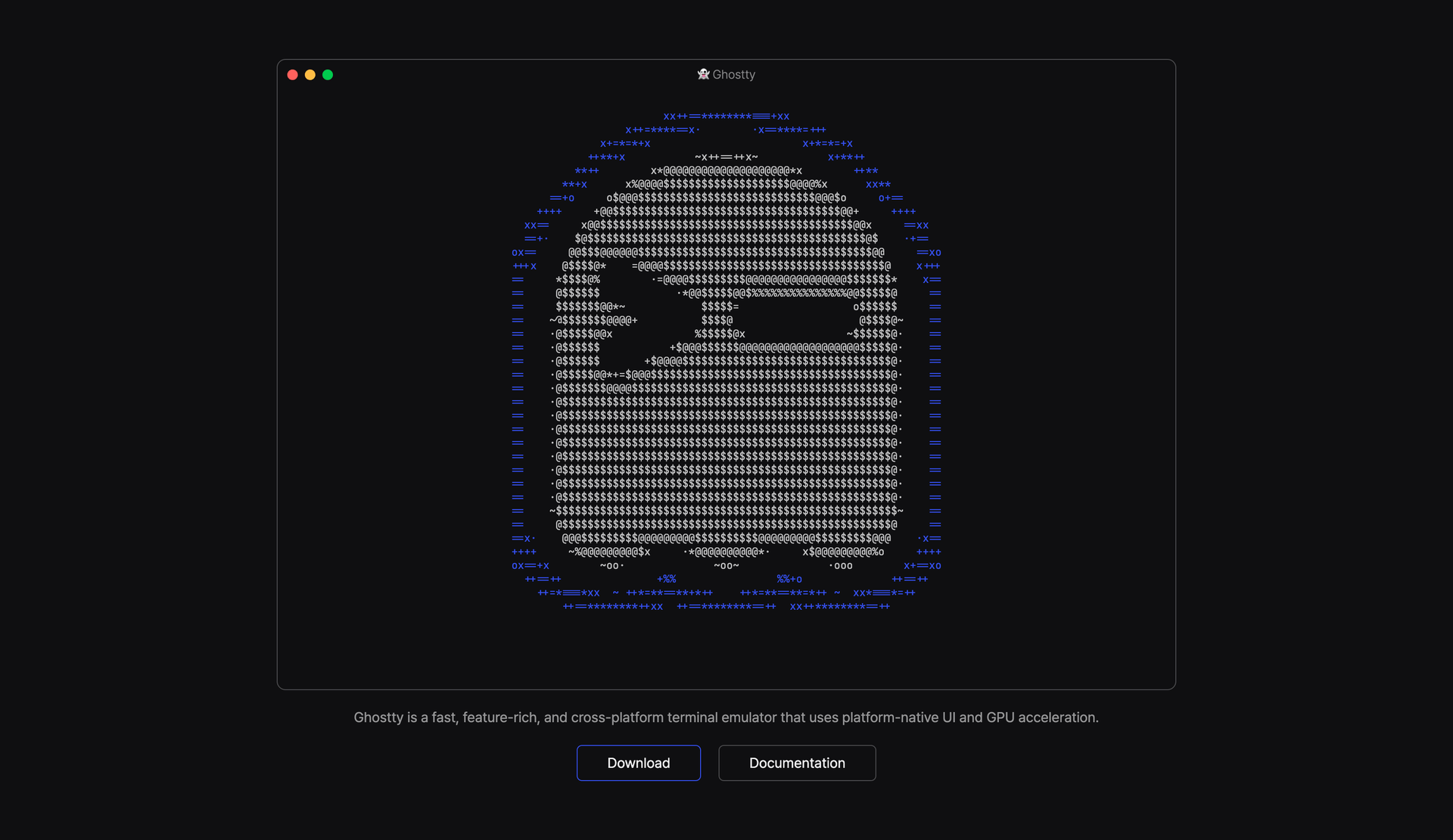 Ghostty 官网终端动画拆解