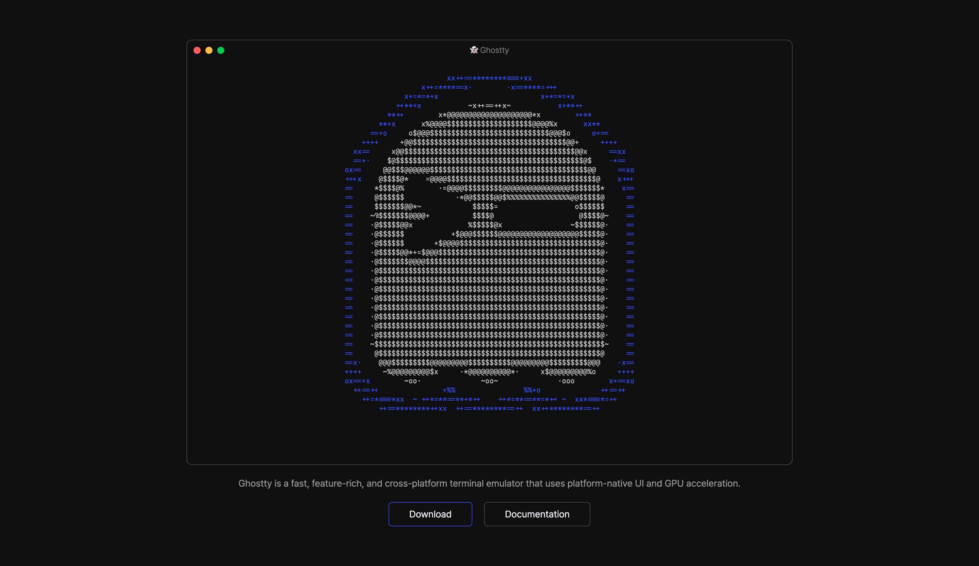 Ghostty 官网终端动画拆解